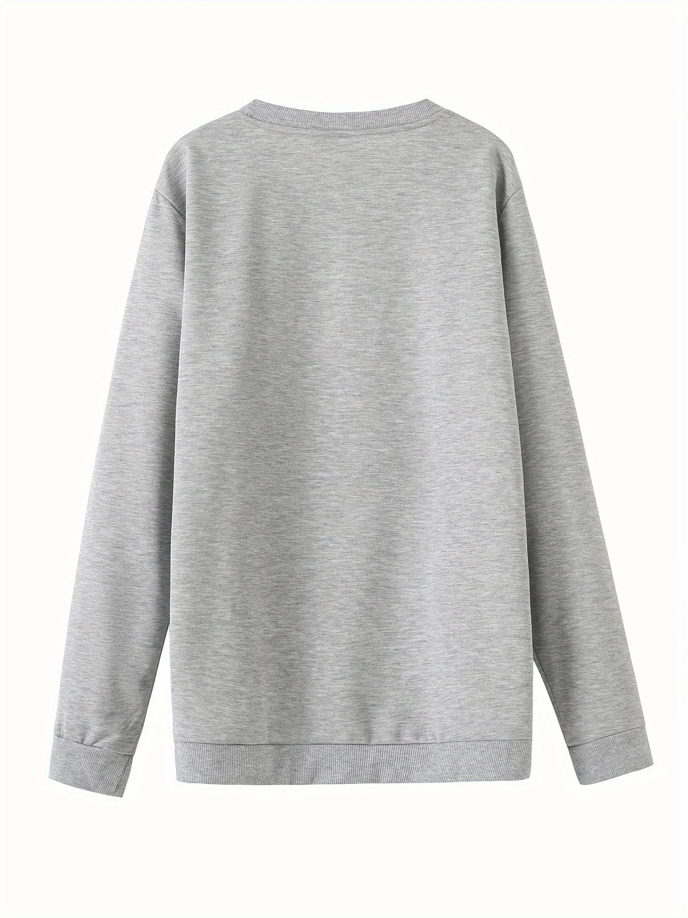 Men's autumn and winter fashionable casual loose fashion TRUST NO ONE print pullover long sleeved warm round neck sweatshirt