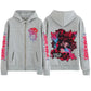 2025 Anime Arcane Vi Zipper Hoodie Harajuku Pullover Tops Long Sleeve Loose Casual Sweatshirts