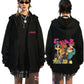 Rock Band Gorillaz Demon Days Eyes Graphic Zipper Hoodie Men Hip Hop Fashion Oversized Zip Up Jacket Unisex Zip Up Sweatshirt
