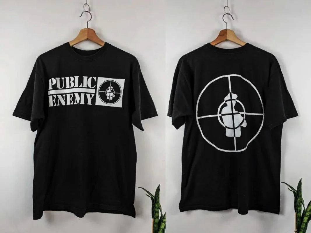 Public Enemy T Shirt Fight The Power Summer Cotton Men's Women Top Tee Short Sleeve Clothing Streetwear Loose Casual Trendy Y2k