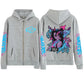 2025 Anime Arcane Vi Zipper Hoodie Harajuku Pullover Tops Long Sleeve Loose Casual Sweatshirts