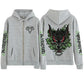 2025 Anime Arcane Vi Zipper Hoodie Harajuku Pullover Tops Long Sleeve Loose Casual Sweatshirts