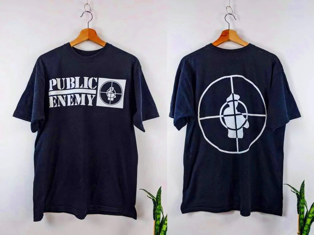 Public Enemy T Shirt Fight The Power Summer Cotton Men's Women Top Tee Short Sleeve Clothing Streetwear Loose Casual Trendy Y2k