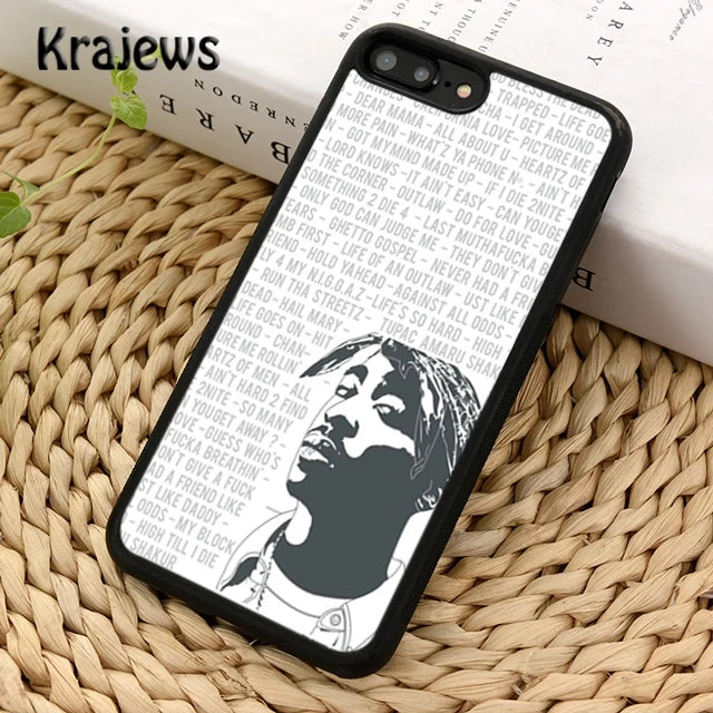 2Pac Tupac Shakur Hip Hop Rapper Phone Case Cover For iPhone 17 Air 16 15 14 plus 11 12 13 pro max coque Fundas