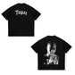 Cotton Print 2pac Summer Men T Shirt Men's Tshirts Rapper Star Tupac  Print Streetwear Women Short Sleeve Casual Tshirt Y2k