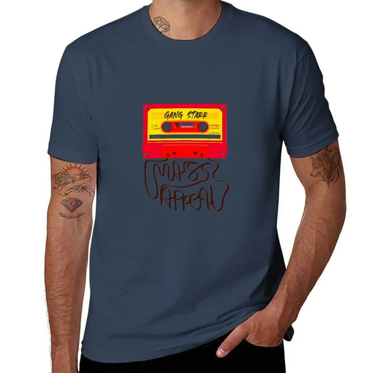 Gangstarr Mass Appeal , Old School Hip Hop , Hip Hop Quote T-Shirt Industrial Work Tee Shirt