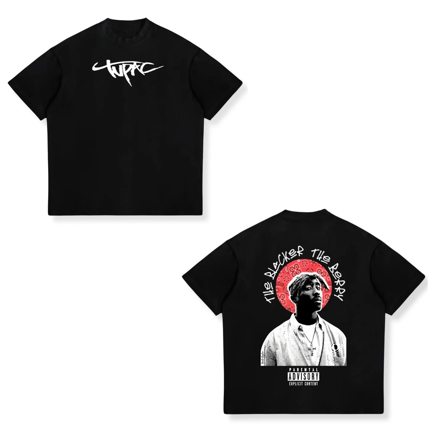 Cotton Print 2pac Summer Men T Shirt Men's Tshirts Rapper Star Tupac  Print Streetwear Women Short Sleeve Casual Tshirt Y2k