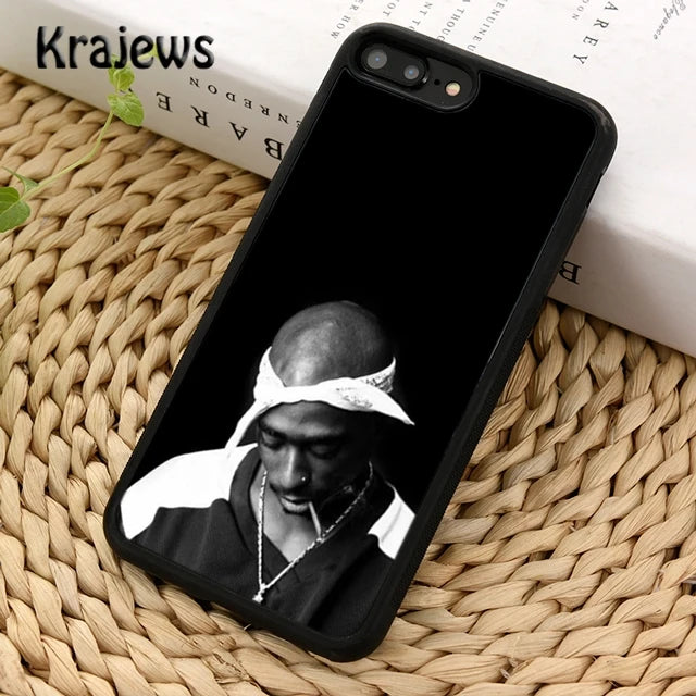 2Pac Tupac Shakur Hip Hop Rapper Phone Case Cover For iPhone 17 Air 16 15 14 plus 11 12 13 pro max coque Fundas