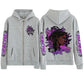 2025 Anime Arcane Vi Zipper Hoodie Harajuku Pullover Tops Long Sleeve Loose Casual Sweatshirts