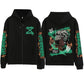 2025 Anime Arcane Vi Zipper Hoodie Harajuku Pullover Tops Long Sleeve Loose Casual Sweatshirts